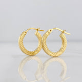 Candongas Piton 1.3g / 1.5cm Oro Amarillo 18K