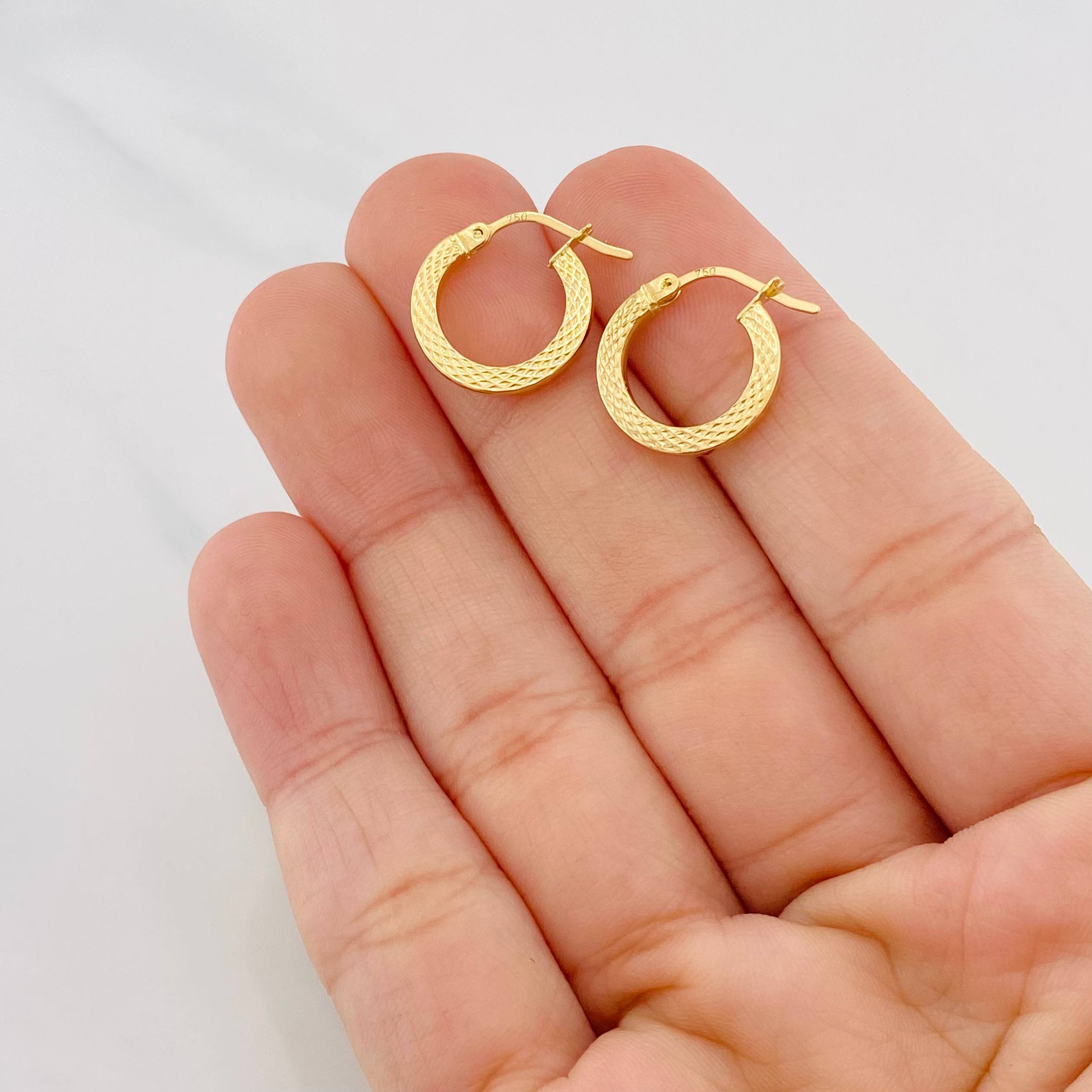 Candongas Piton 1.3g / 1.5cm Oro Amarillo 18K