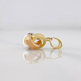 Dije Nudo 0.6g / 1.5cm Tres Oros 18K