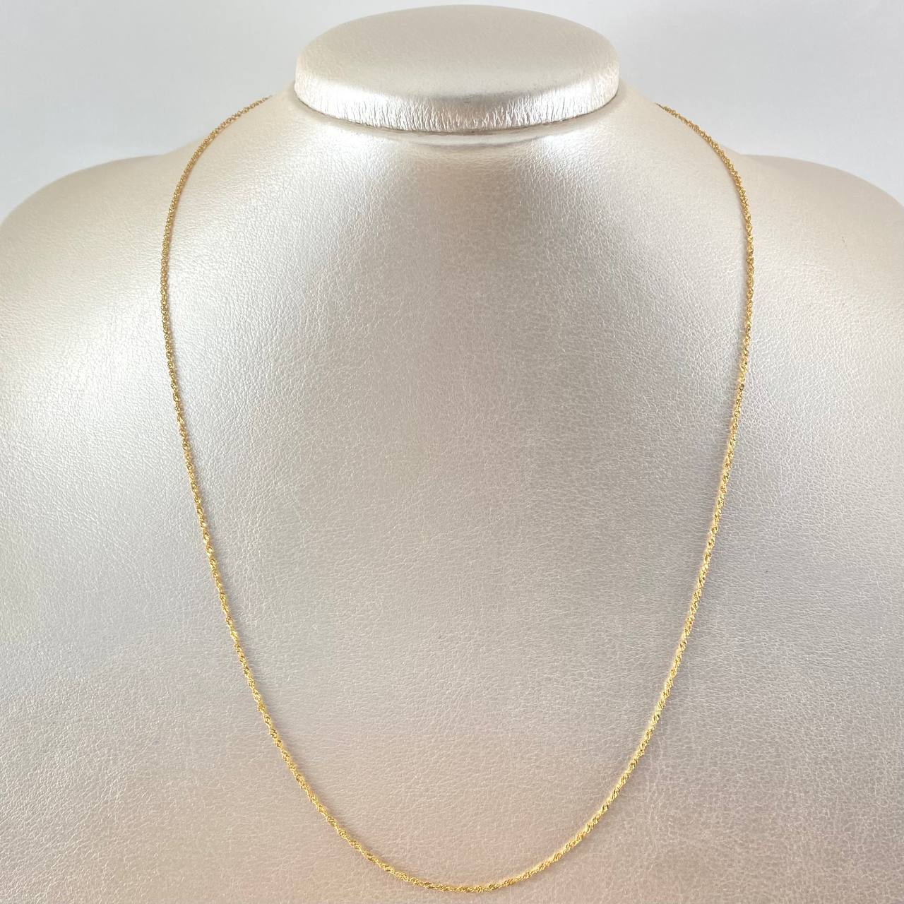 Cadena singapur 0.9gr / 50cm / +3 Oro 18K -