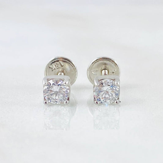 Topos Bisel 0.85gr / Oro Blanco 18K