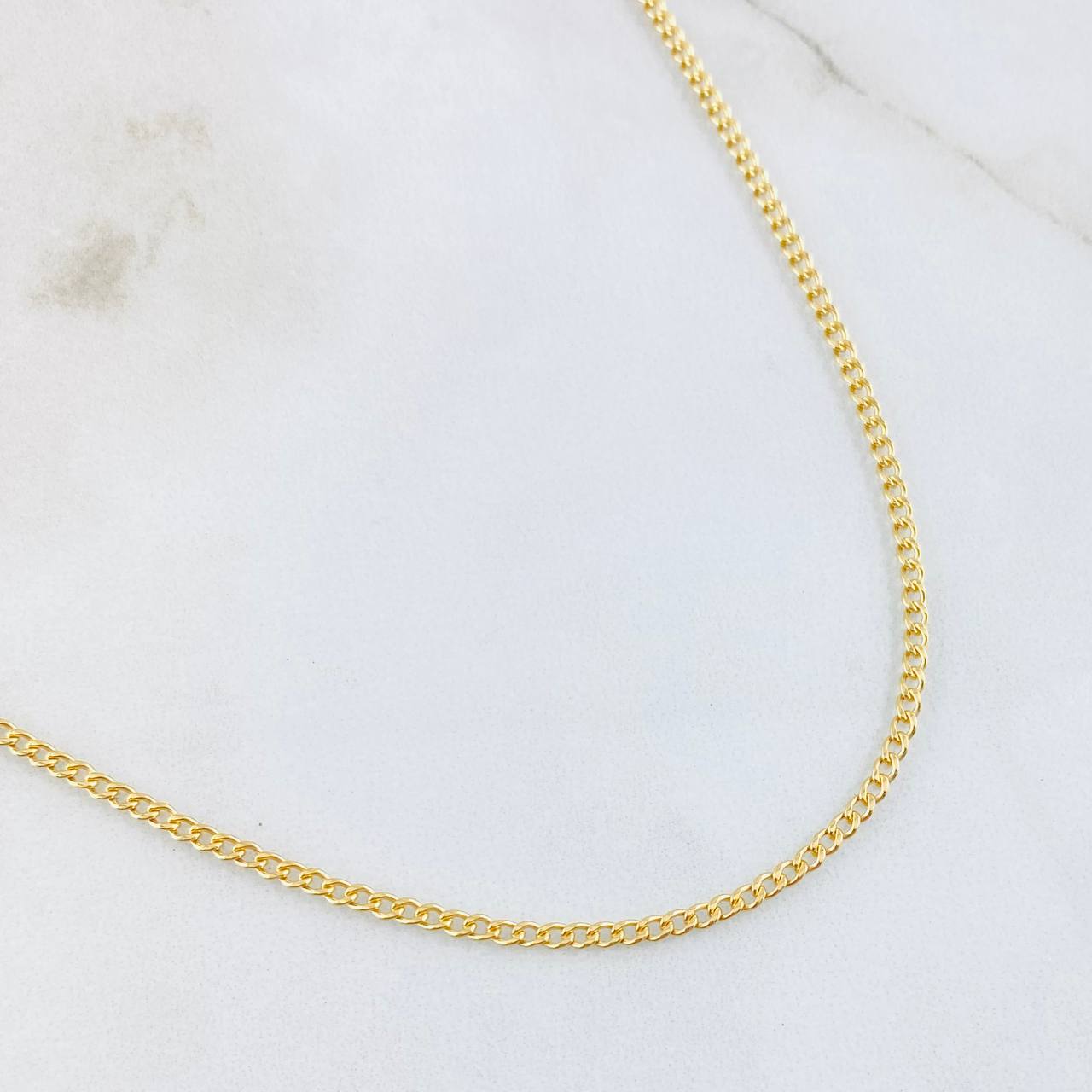 Cadena Cubana 1.2gr / 45cm / 1,45mm Oro Amarillo +1 18K