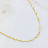 Cadena Mini Cubana 1.25gr / 45cm / Oro Amarillo +1 18K ©