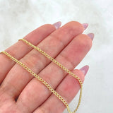 Cadena Cubana 2.65gr / 60cm / 1.8mm Oro Amarillo +1 18K ©