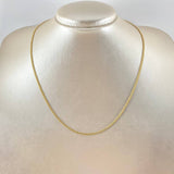 Cadena Cubana 1.2gr / 45cm / 1,45mm Oro Amarillo +1 18K