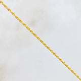 Set Cadena y Dije Lazo + Cruz 1.2gr / 45cm / Oro Amarillo 18K (Oferta)