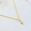 Set Cadena y Dije Lazo + Cruz 1.2gr / 45cm / Oro Amarillo 18K (Oferta)