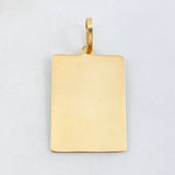 Dije Placa 1.95gr / 3.8cm / Oro Amarillo 18K *