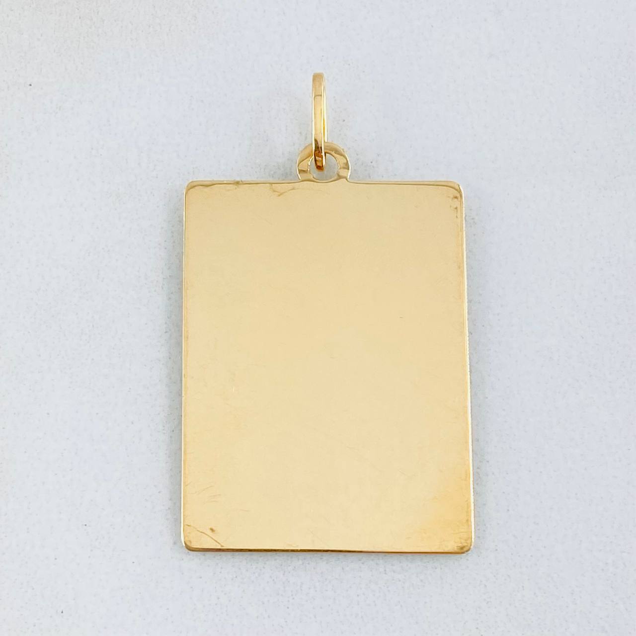 Dije Placa 3.25gr / 3.5cm / Oro Amarillo 18K *