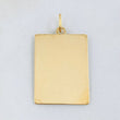 Dije Placa 3.25gr / 3.5cm / Oro Amarillo 18K *