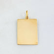 Dije Placa 1.2gr / 2.7cm / Oro Amarillo 18K