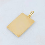 Dije Placa 1.15gr / 2.7cm / Oro Amarillo 18K