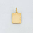 Dije Placa 0.6gr / 1.8cm / Oro Amarillo 18K ©