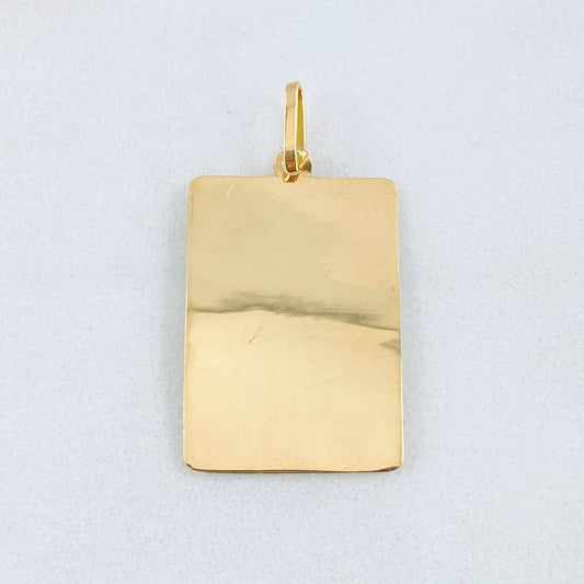 Dije Placa 0.85gr / 2.9cm / Oro Amarillo 18K ©