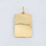 Dije Placa 0.85gr / 2.9cm / Oro Amarillo 18K ©
