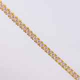 Pulso Tenis Monaco 8.3gr / 18cm / 3.3mm Oro Amarillo 18K