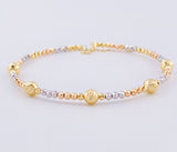 Pulso Aro Parisino Diamantado 2.7gr / 22.5cm-20cm / 2.5mm Tres Oros +4 18K ©