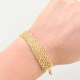 Pulso Lazo secuencial 6gr / 19.5cm / 11.5mm Oro Amarillo +3 18K ©