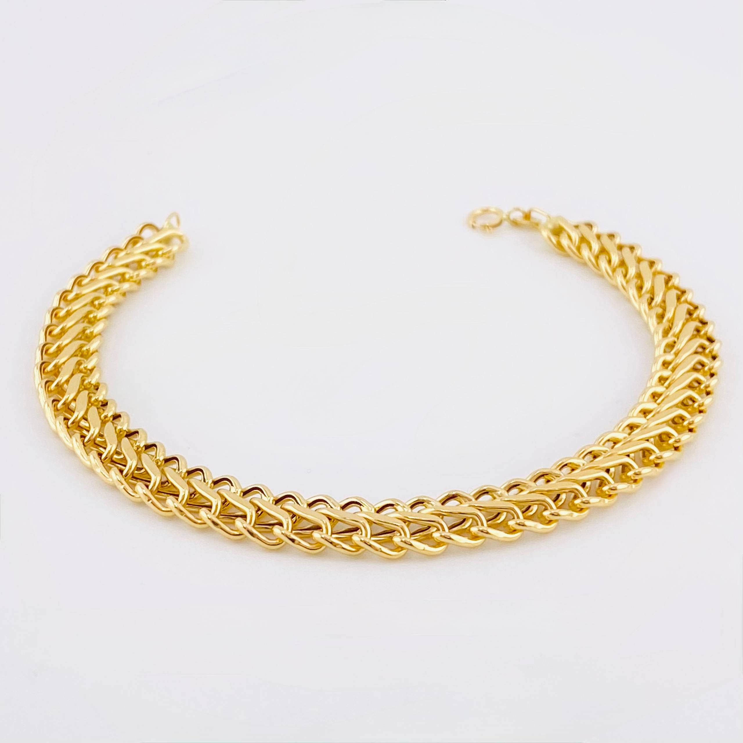 Pulso Sedusa 4.6gr / 18.5cm / 7.5mm Oro Amarillo +3 18K *