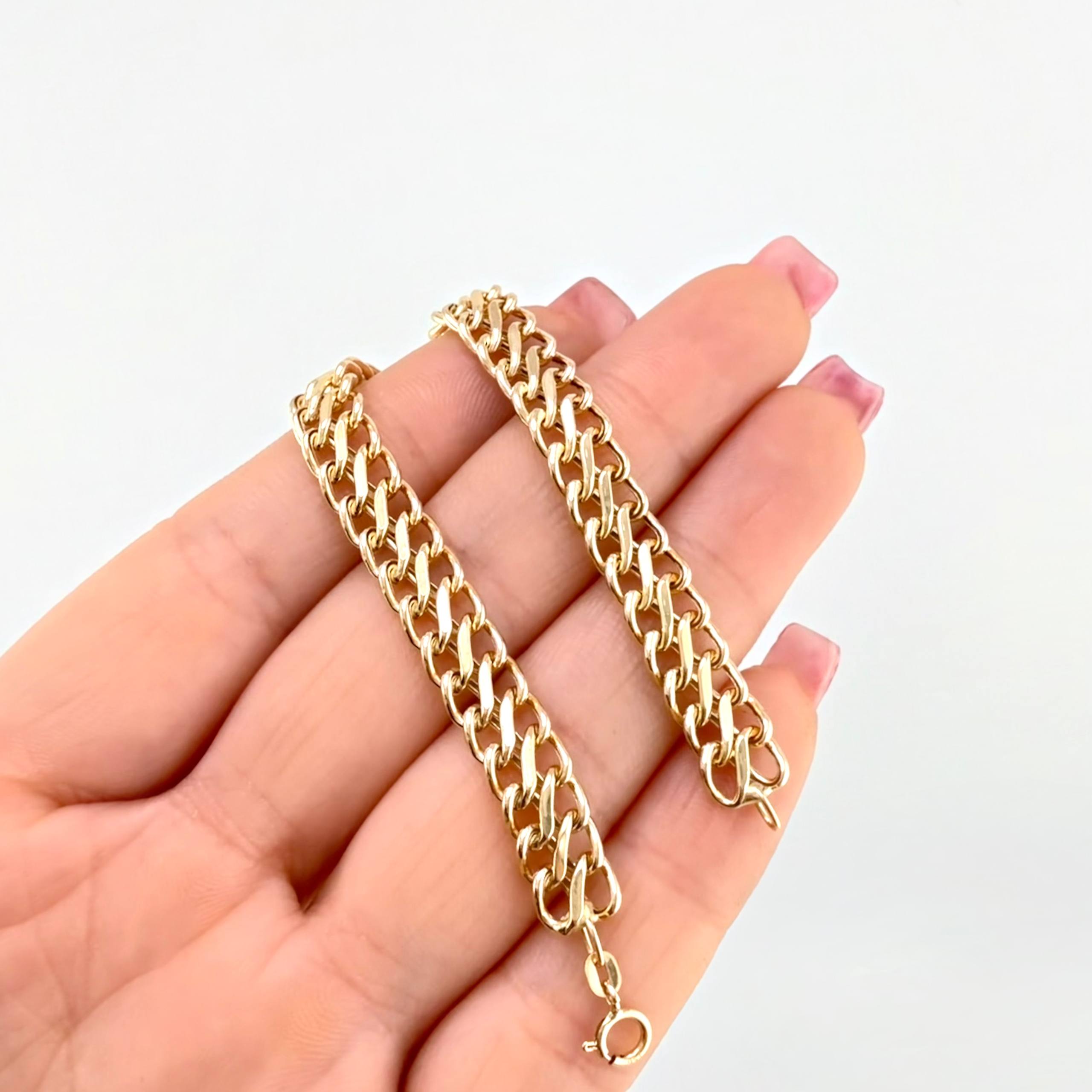 Pulso Sedusa 4.65gr / 18.5cm / 7.3mm Oro Amarillo +3 18K