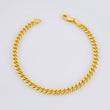Pulso Cubana 4.3gr / 18.5cm / 4.55mm Oro Amarillo +1 18K ©