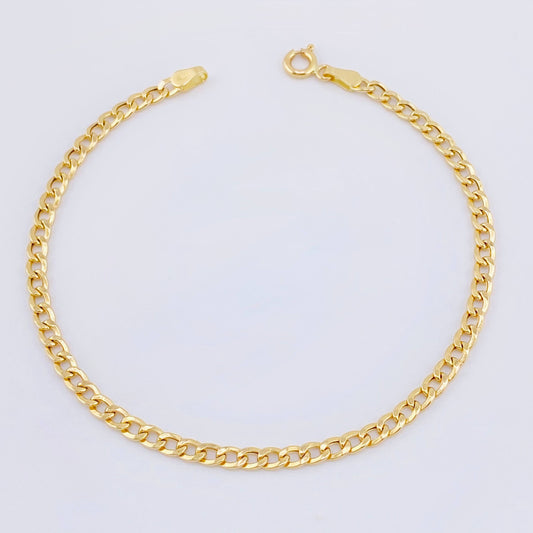 Pulso Cubana 2.3gr / 19.5cm / 2.9mm Oro Amarillo +1 18K ©