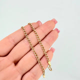 Pulso Cubana 2.3gr / 19.5cm / 2.9mm Oro Amarillo +1 18K ©