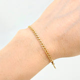 Pulso Cubana 1.85gr / 18.5cm / 3.2mm Oro Amarillo +1 18K *