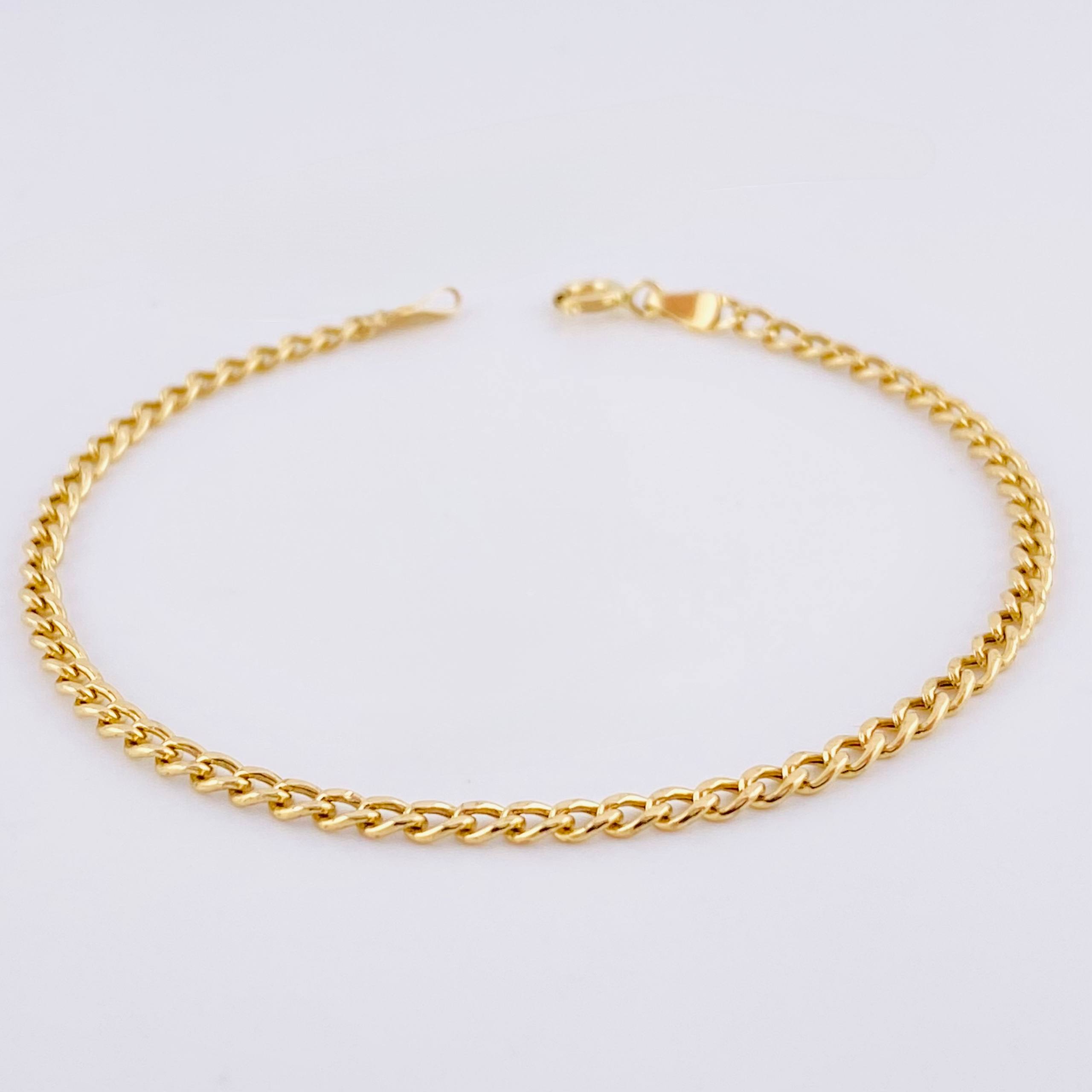 Pulso Cubano 1.8gr / 18.5cm / 3.15mm Oro Amarillo +1 18K