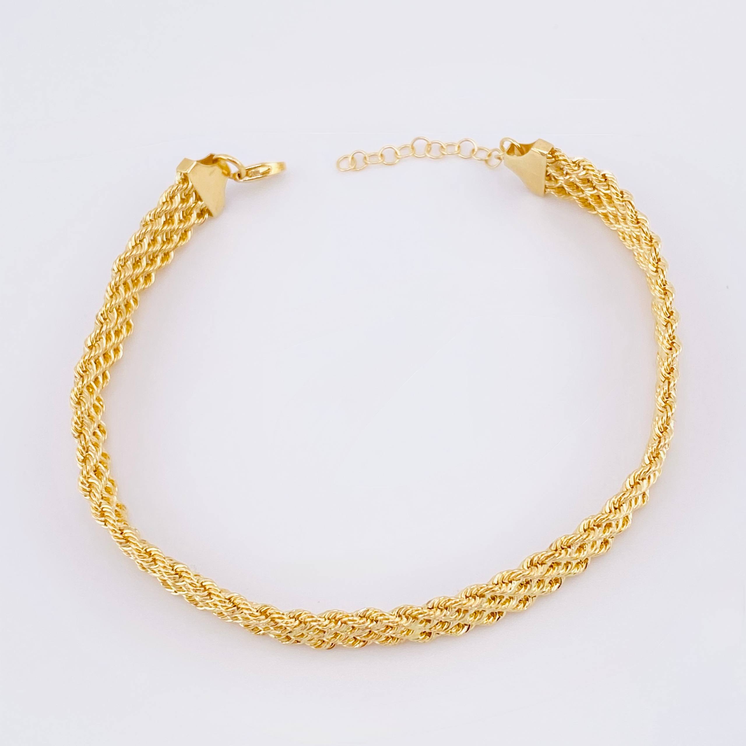 Pulso Lazo Secuencial 4.2gr / 19.5cm / 7.9mm Oro Amarillo +3 18K *