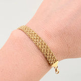 Pulso Lazo Secuencial 4.2gr / 19.5cm / 7.9mm Oro Amarillo +3 18K *