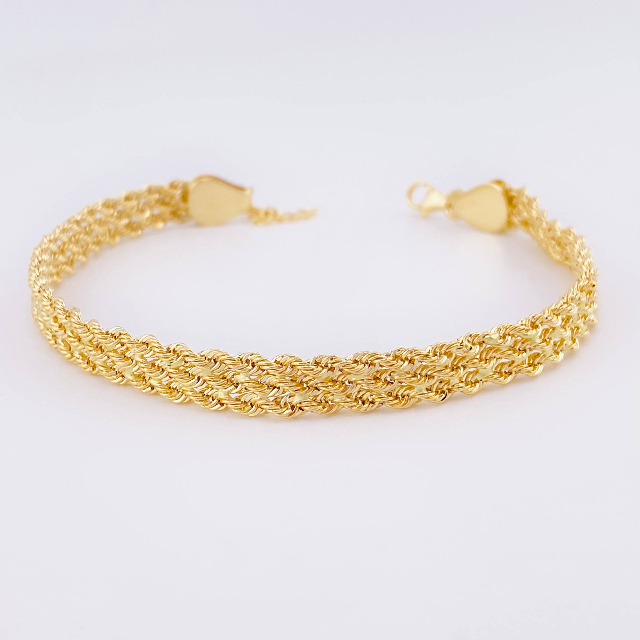 Pulso Lazo Secuencial 3.6gr / 19.5cm / 5.7mm Oro Amarillo +3 18K *