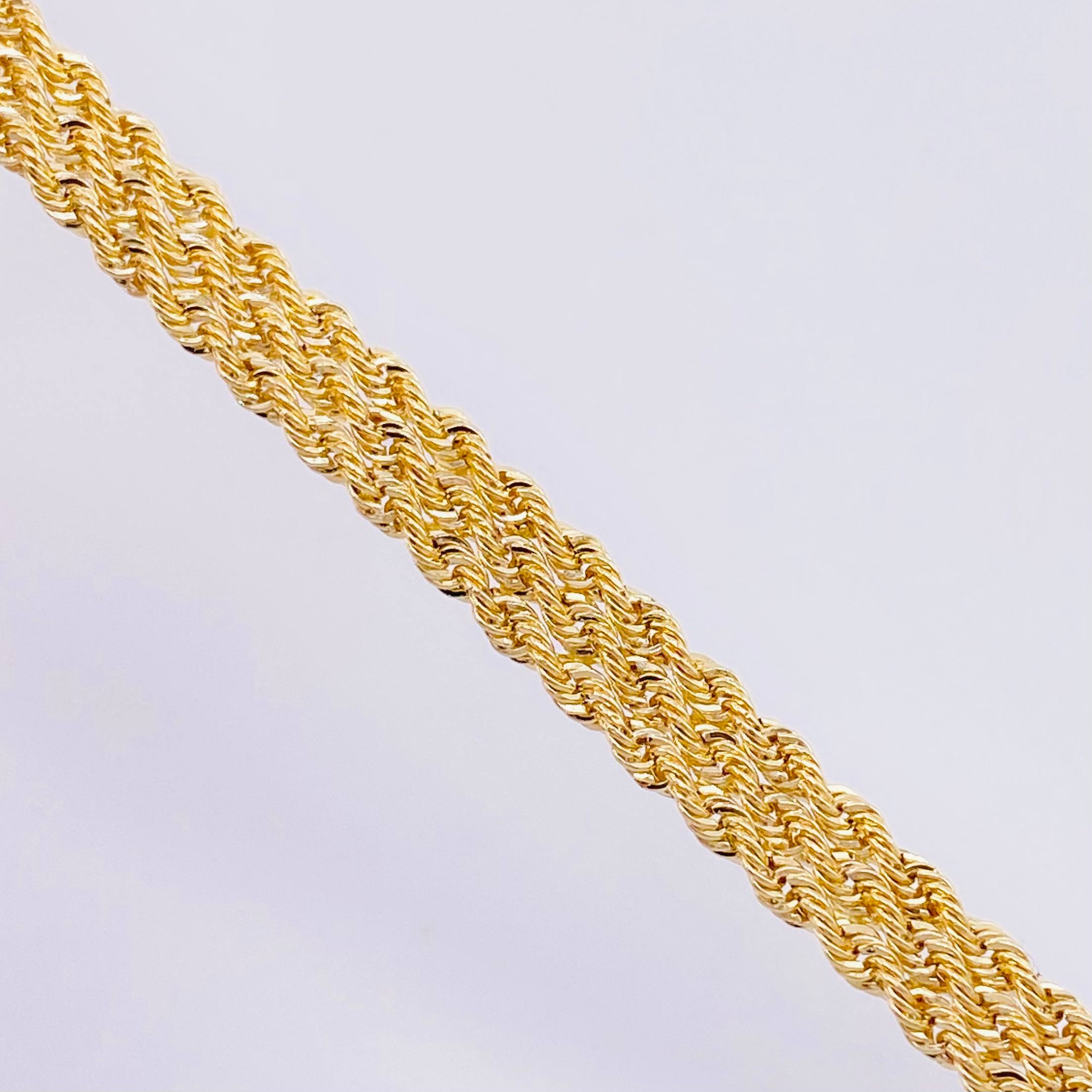 Pulso Lazo Secuencial 3.6gr / 19.5cm / 5.7mm Oro Amarillo +3 18K *