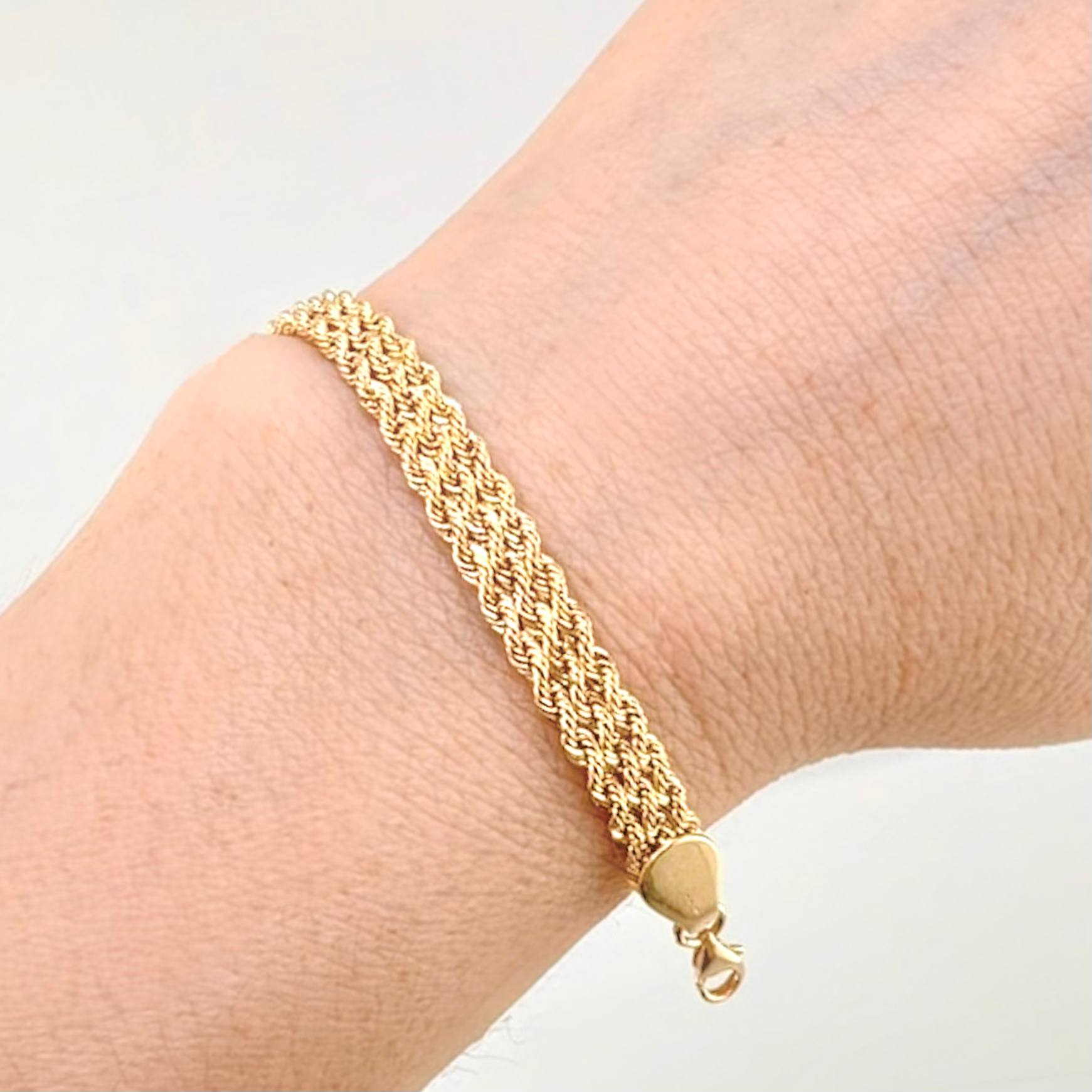 Pulso Lazo secuencial 3.6gr / 19.5cm / 5.7mm Oro Amarillo +3 18K ©