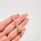 Pulso Lazo Secuencial 3.6gr / 19.5cm / 5.7mm Oro Amarillo +3 18K *