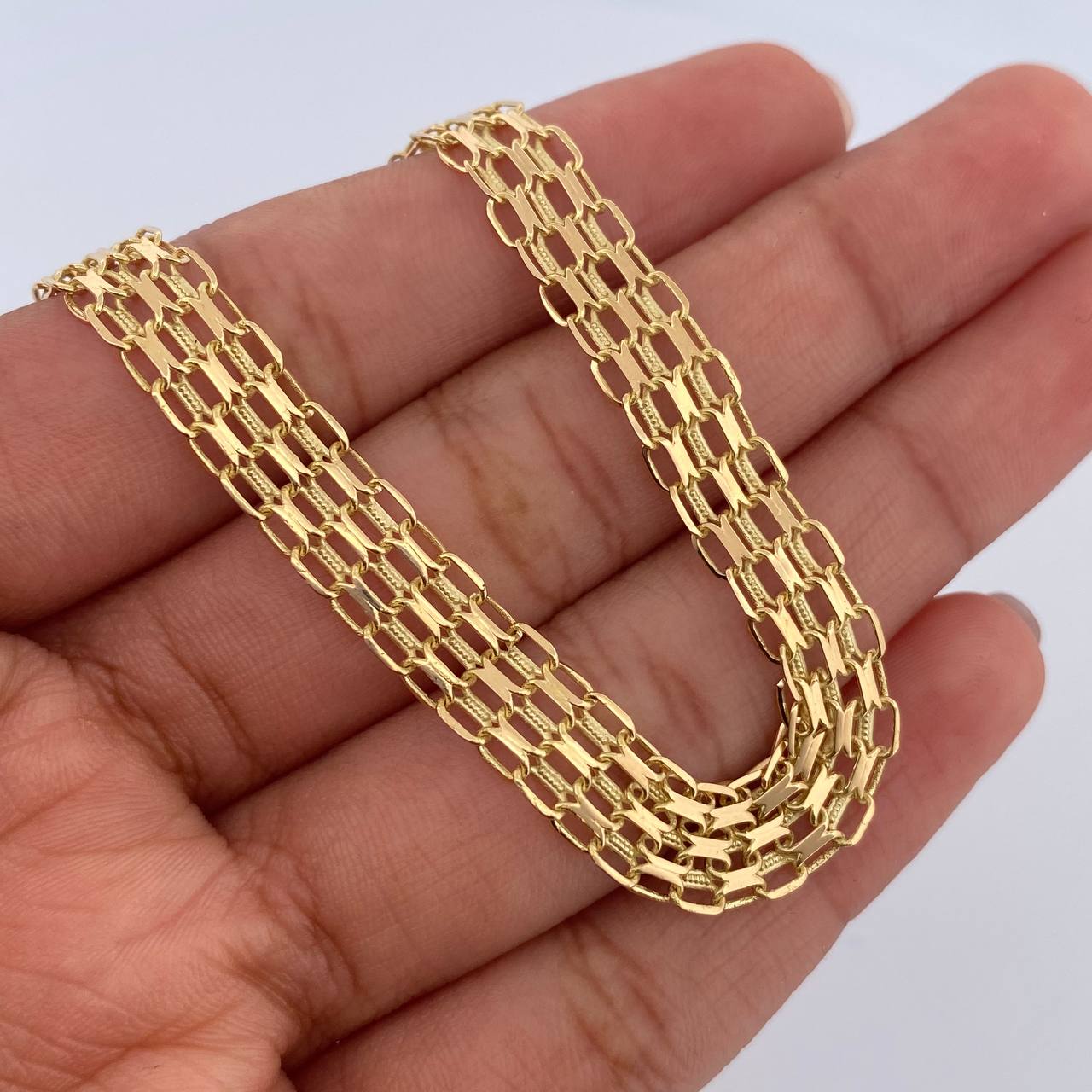 Pulso Chino 7.55gr / 21cm / 7mm Oro Amarillo 18K $