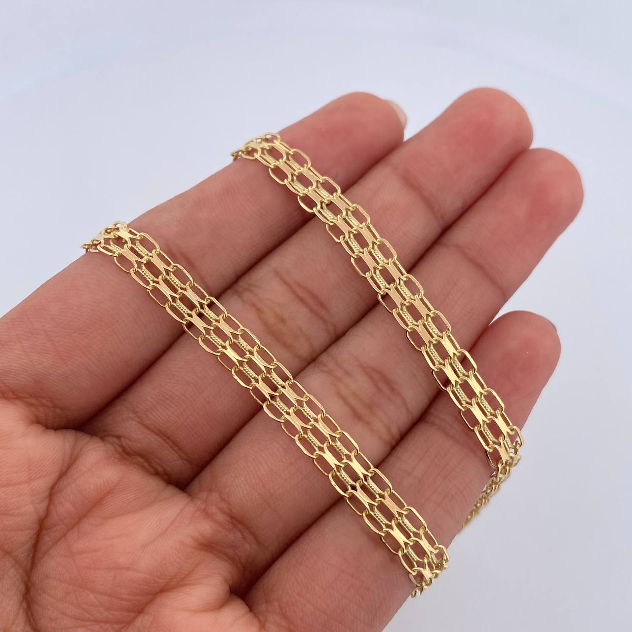 Cadena China 13.2gr / 60cm / 5mm Oro Amarillo 18K $