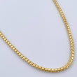 Cadena Infinito Tipo Veneciana 15.4gr / 63cm / 2.7mm Broche Misil Circones Blancos Dos Oros Amarillo Blanco +2 18K &