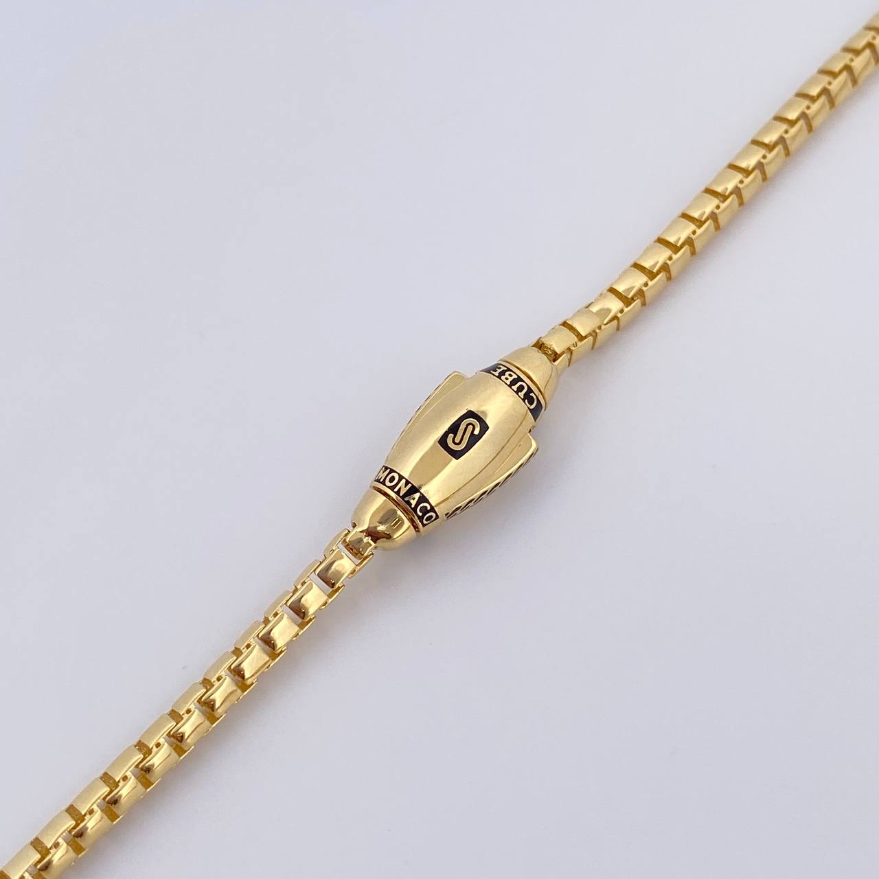 Cadena Infinito Tipo Veneciana 15.15gr / 63cm / 2.8mm Broche Misil Liso Oro Amarillo +2 18K &