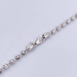 Cadena Militar 20.75gr / 60.5cm / 3.8mm Diamantado Luna Oro Blanco +3 18K &