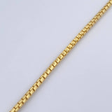 Pulso Infinito Tipo Veneciana 6.95gr / 20.6cm / 2.8mm Broche Misil Circones Blancos Dos Oros Amarillo Blanco +2 18K &