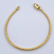 Pulso Infinito Tipo Veneciana 6.8gr / 21cm / 2.8mm Broche Misil Liso Oro Amarillo +2 18K &