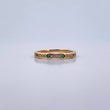Anillo Argolla Churumbela 1.85gr / T6 1/4 / Circones Verdes Blancos Oro Amarillo 18K $