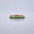 Anillo Argolla Churumbela 1.6gr / T7 / Circones Verdes Oro Amarillo 18K $