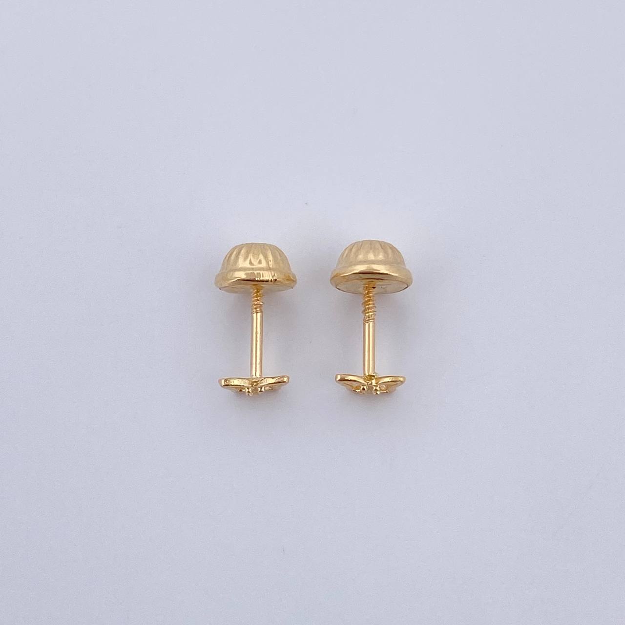 Topos Mariposa 0.45gr / Circon Blanco Oro Amarillo 18K $