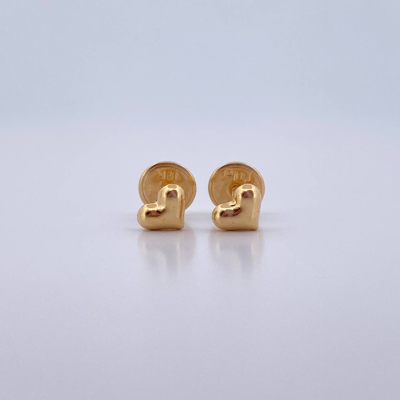 Topos Corazon 0.65gr / Troquelados Oro Amarillo 18K $