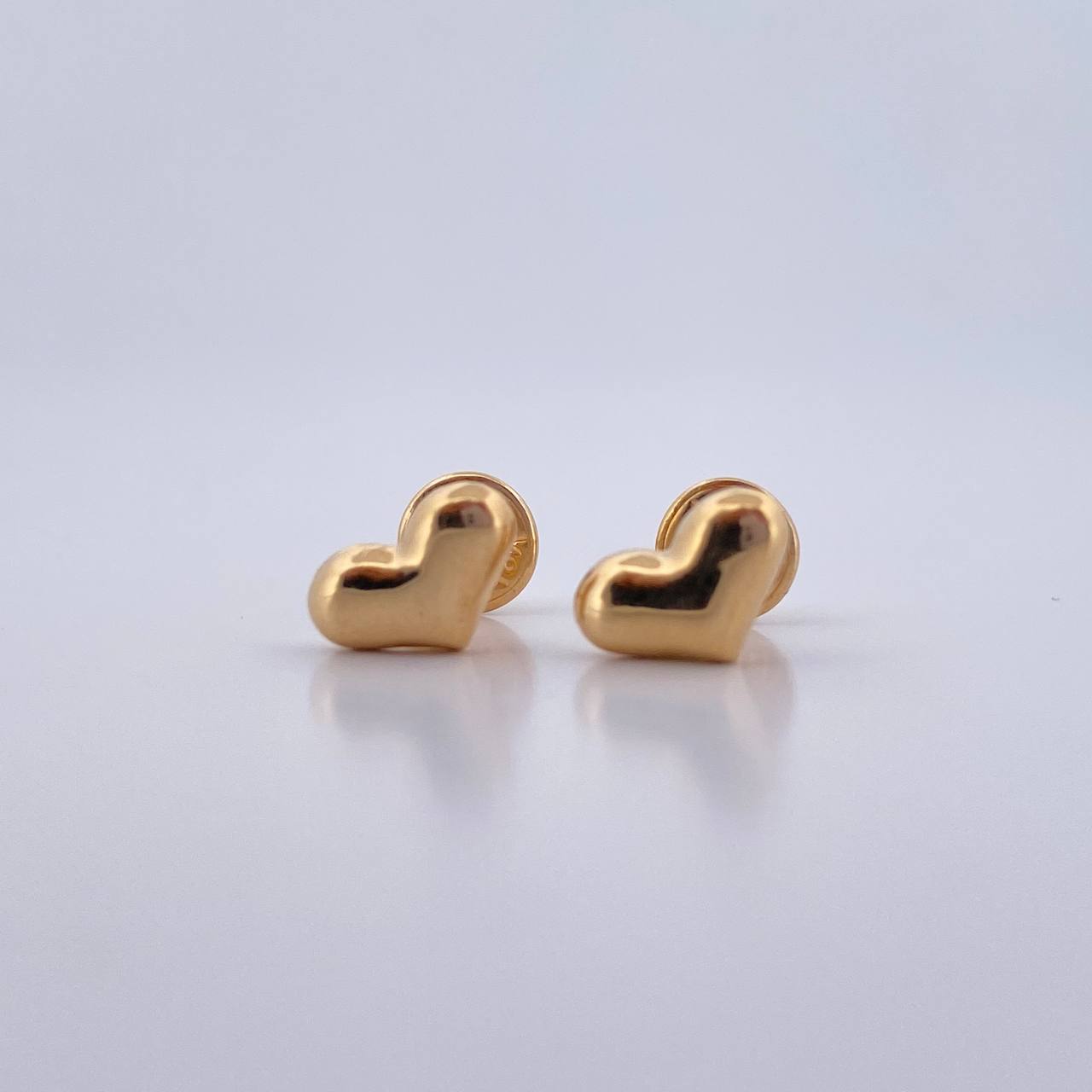 Topos Corazon 0.6gr / Troquelado Oro Amarillo 18K $