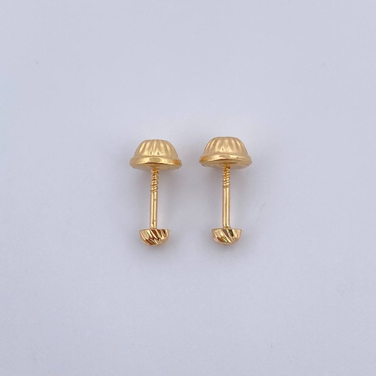 Topos Media Bola 0.4gr / 3mm / Diamantada Oro Amarillo 18K $