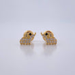 Topos Elefante 0.95gr / Circones Negro Blancos Oro Amarillo 18K $