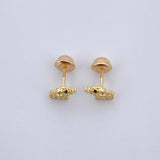 Topos Elefante 0.95gr / Circones Negro Blancos Oro Amarillo 18K $